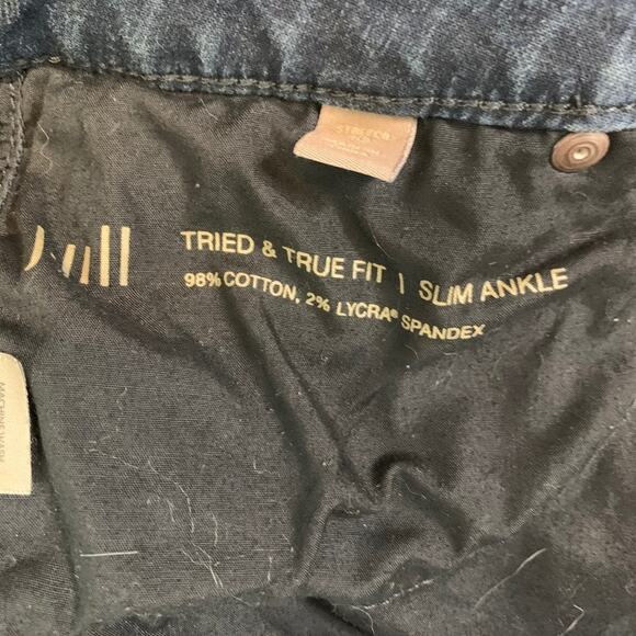 J Jill Womens Stretch Straight Leg Slim Ankle Dark Wash Jeans sz 10 x 27 Ankle - Picture 16 of 16